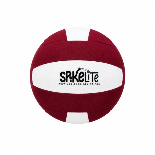 SpikeLite — Your Child's First Volleyball (Maroon)